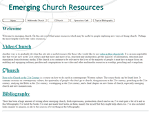 Tablet Screenshot of emerging-church.org